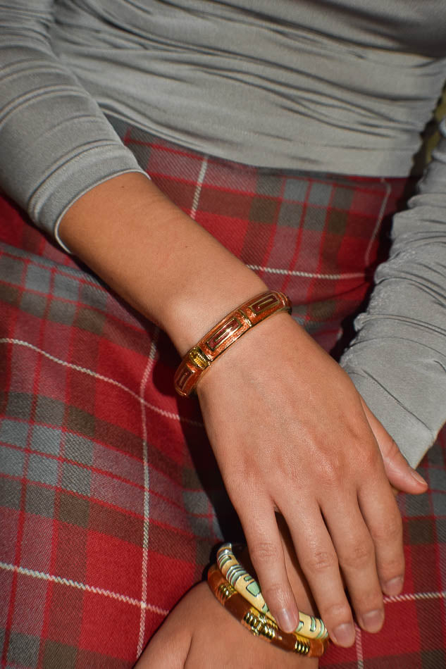Bangle in Orange and Gold