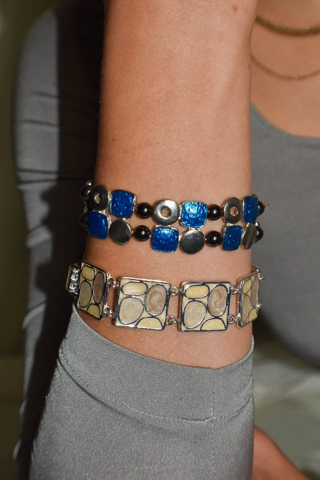 Two-Strand Beaded Vintage Bracelet