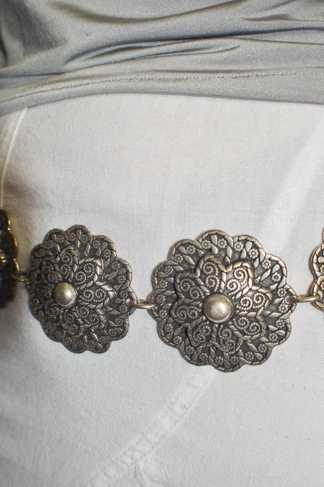 Ornate Floral Medallion Belt