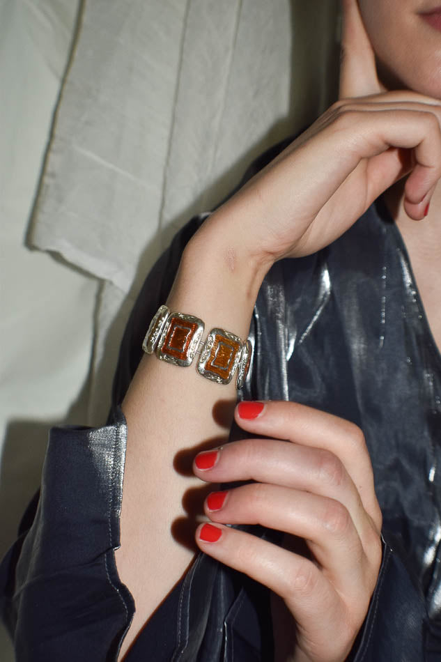 Bracelet with Rectangular Links